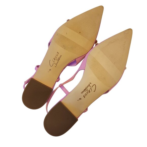 Circus by Same Edelman Lafayette Bow Pointed Toe Slingback Flats - Picture 11 of 11